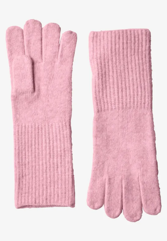 Feinstrick Handschuhe in Unifarbe vintage blush mel.