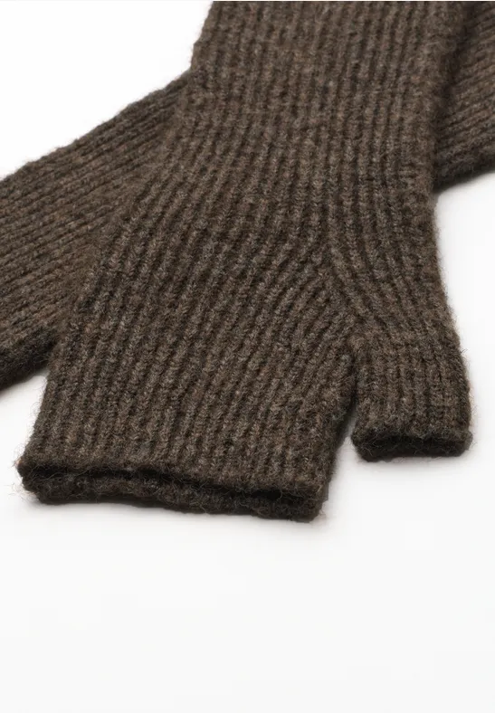 Armwärmer im Melange-Look auburn brown mel.