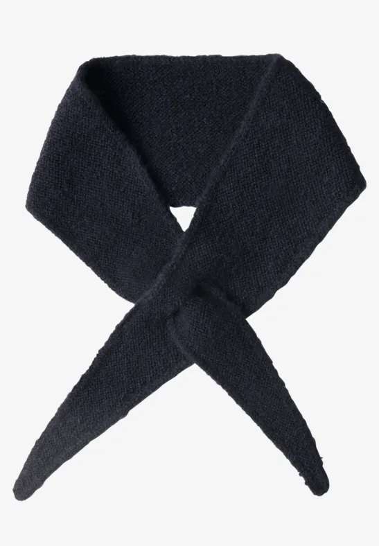 Mini-driehoekssjaal in effen kleur indigo night