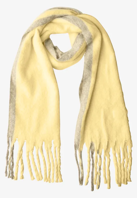 Langer Schal im Two-Tone-Look sunbeam yellow