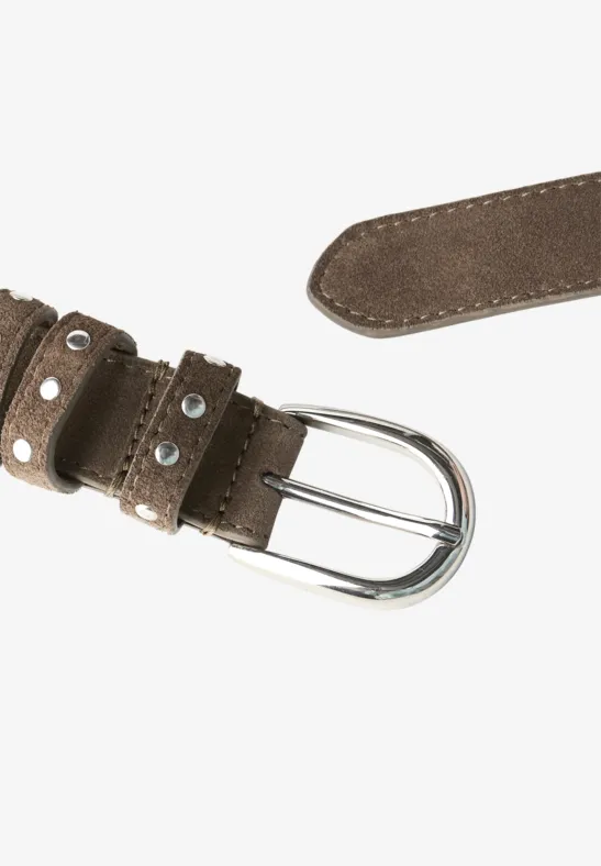 Velorus Gürtel mit Nieten rocky brown