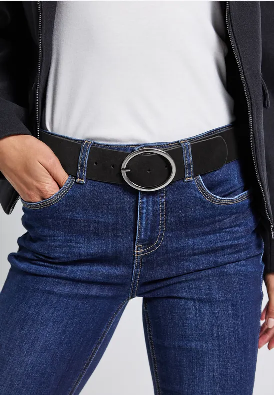 Velours Gürtel Black