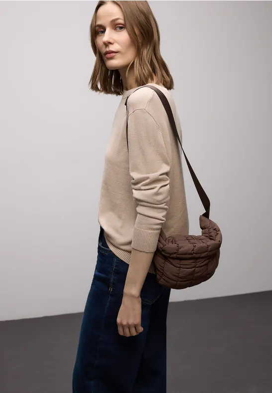 Padded Tasche mahogany brown