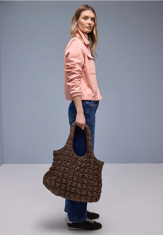 Padded Shopper mahogany brown