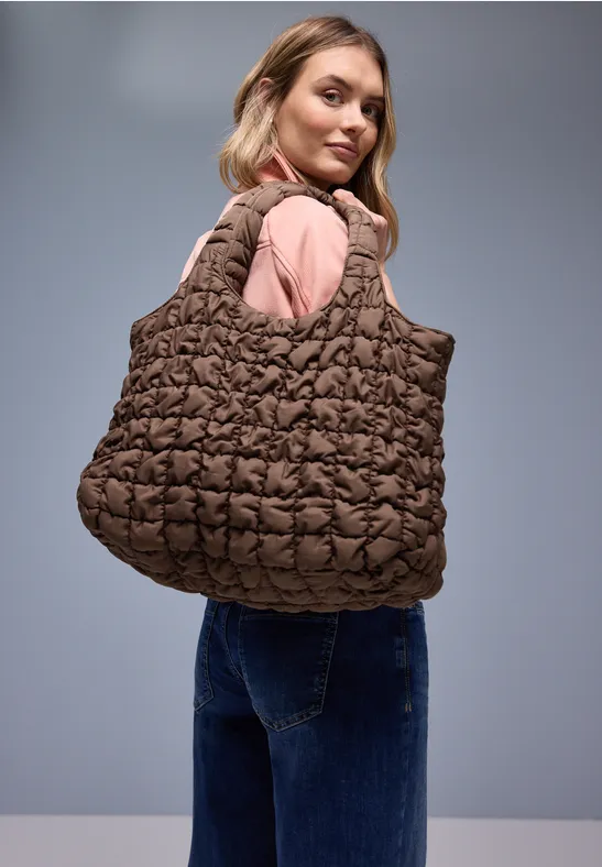 Padded Shopper mahogany brown