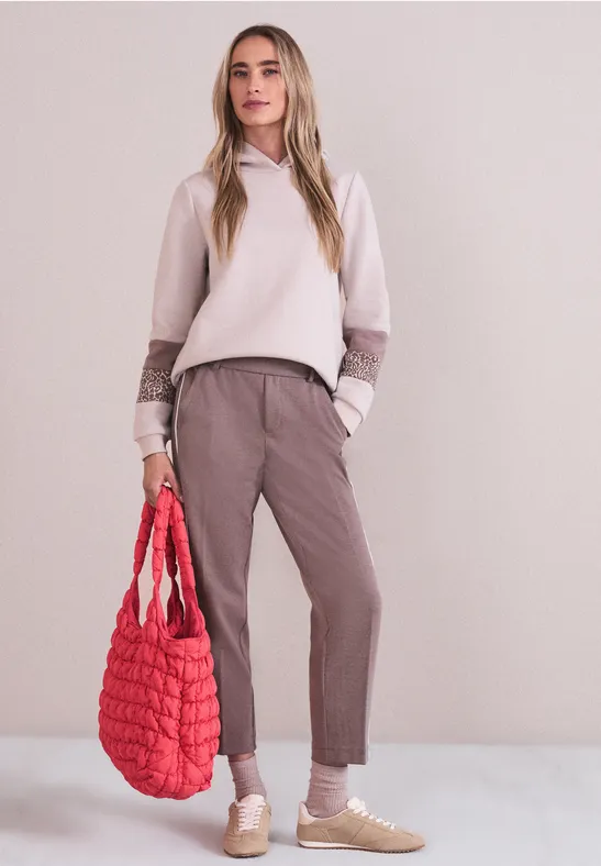 Gewatteerde shopper striking coral