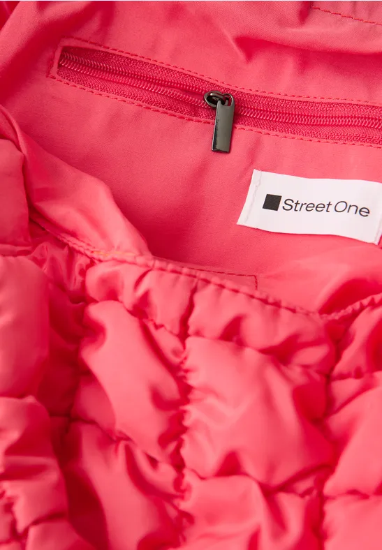 Gewatteerde shopper striking coral