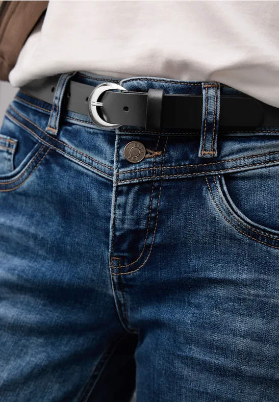 Gürtel mit Struktur Black