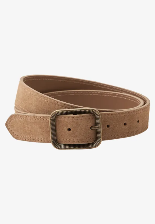 Boho Velours Gürtel cognac