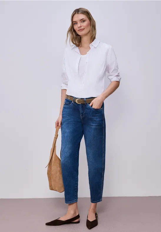 Gürtel mit Nieten cognac