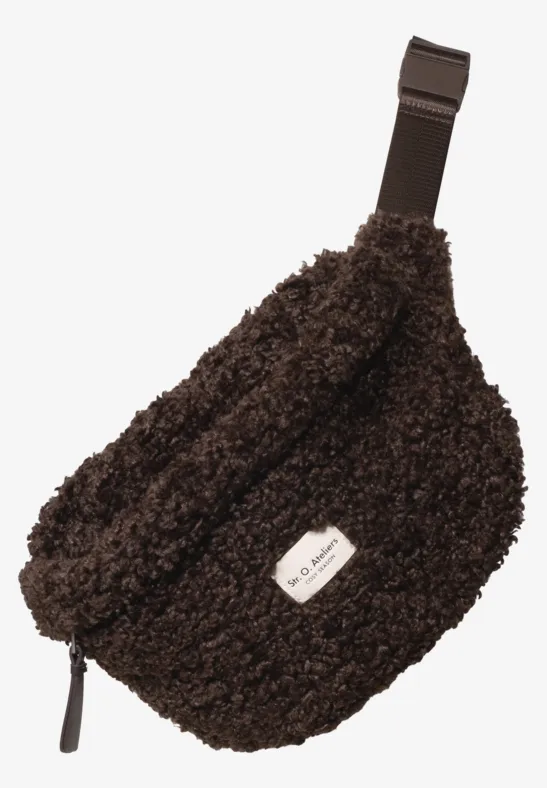 Teddy-Umhängetasche in Unifarbe auburn brown