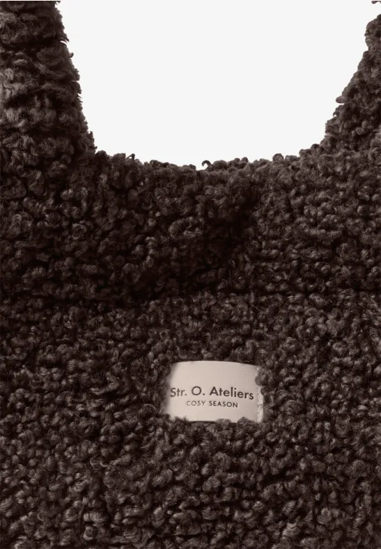 Sac de transport pour peluche, couleur unie auburn brown