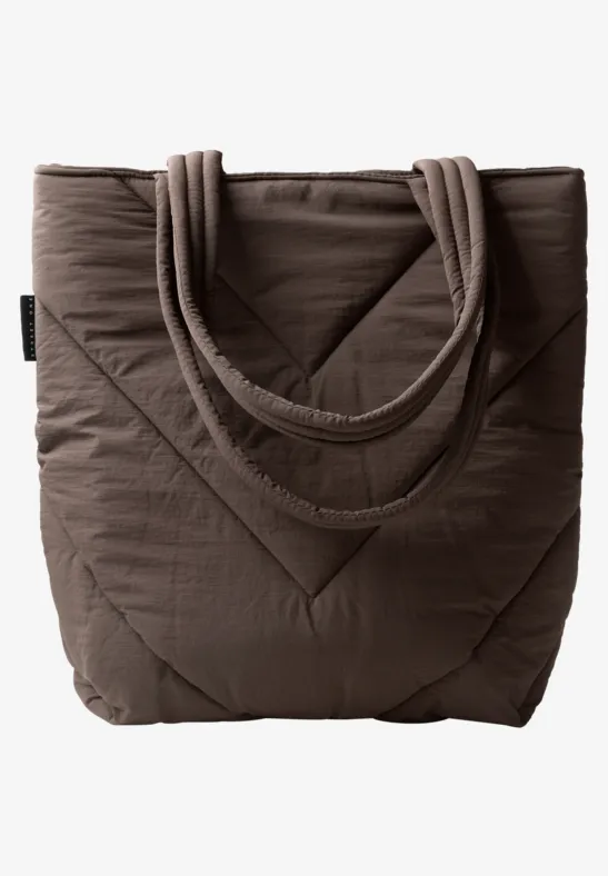 Sac cabas doublé, couleur unie auburn brown