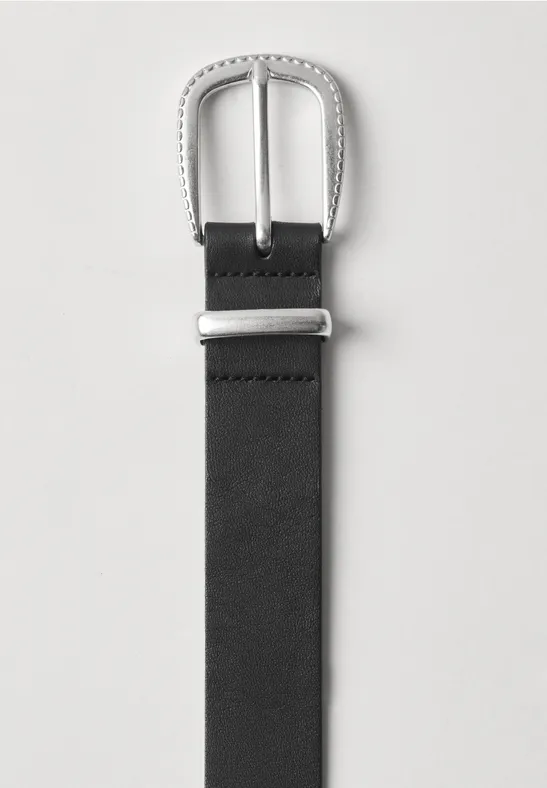 Basic riem met gesp Black