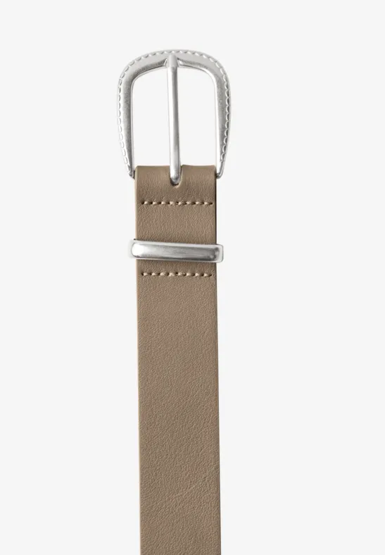 Ceinture basique à boucle Muddy Mocha