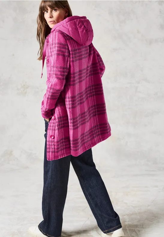 Langes Overshirt lightning pink