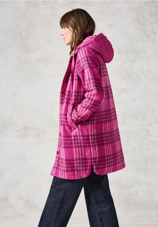 Langes Overshirt lightning pink