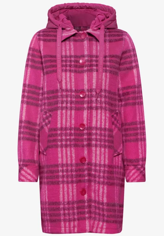 Langes Overshirt lightning pink