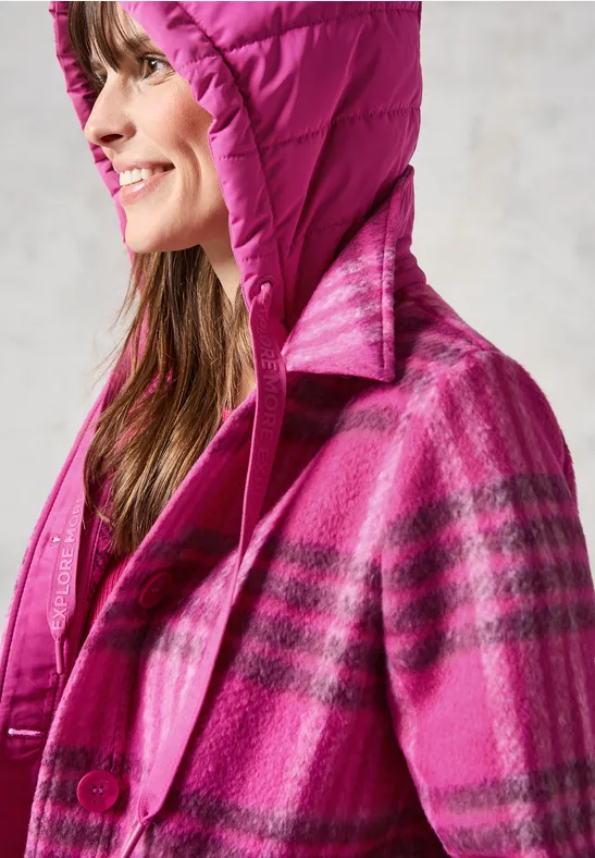 Langes Overshirt lightning pink