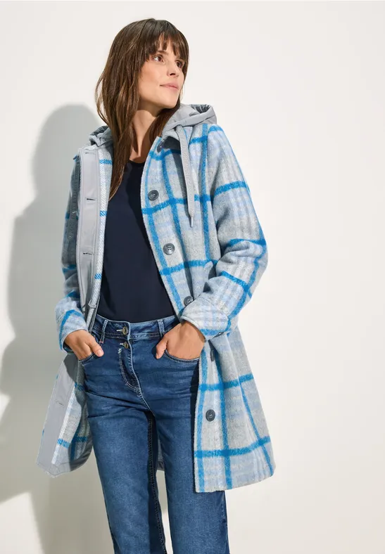 Langes Overshirt fjord aqua blue