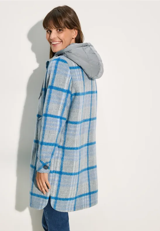 Langes Overshirt fjord aqua blue