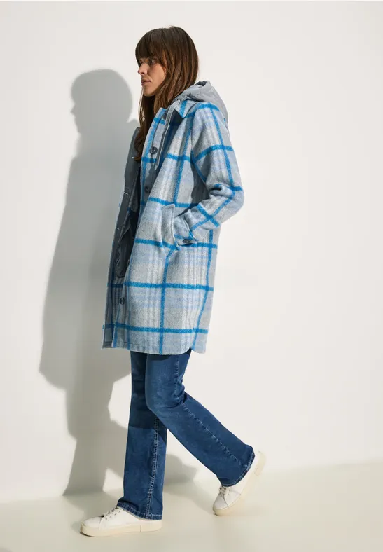 Langes Overshirt fjord aqua blue