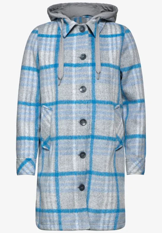 Langes Overshirt fjord aqua blue