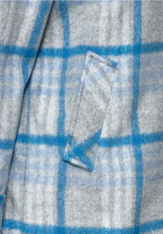 Langes Overshirt fjord aqua blue
