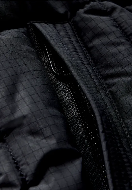 Manteau matelassé doublé Black