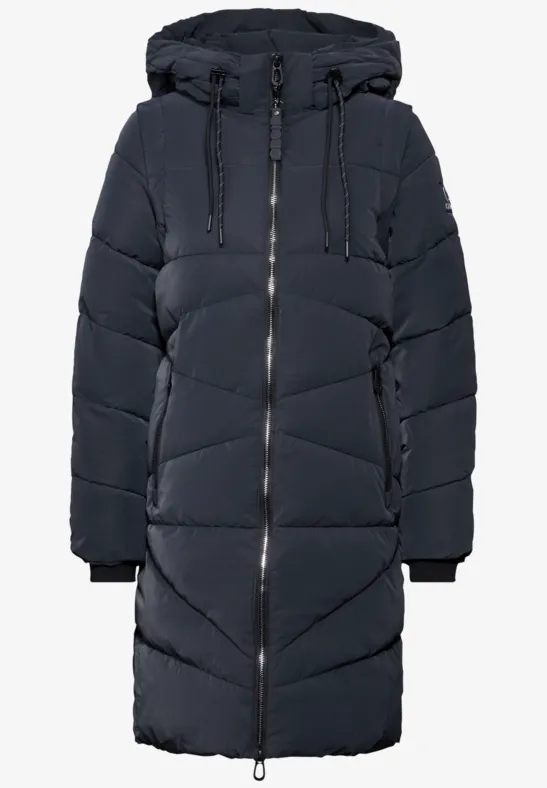 Manteau matelassé avec structure dark navy blue