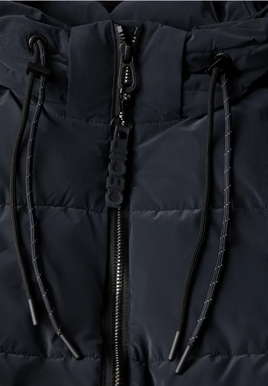 Manteau matelassé avec structure dark navy blue