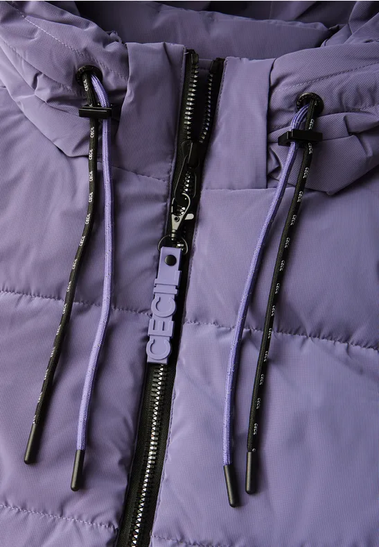 2-in-1 Steppmantel stormy violet