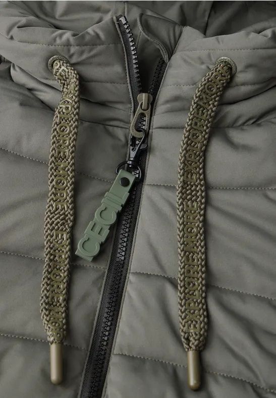 Manteau doublé golden khaki