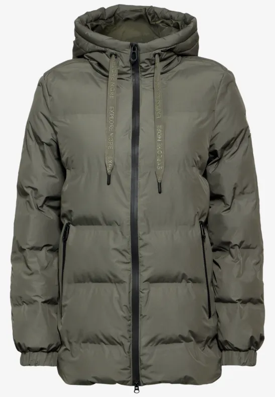 Gevoerd jack golden khaki
