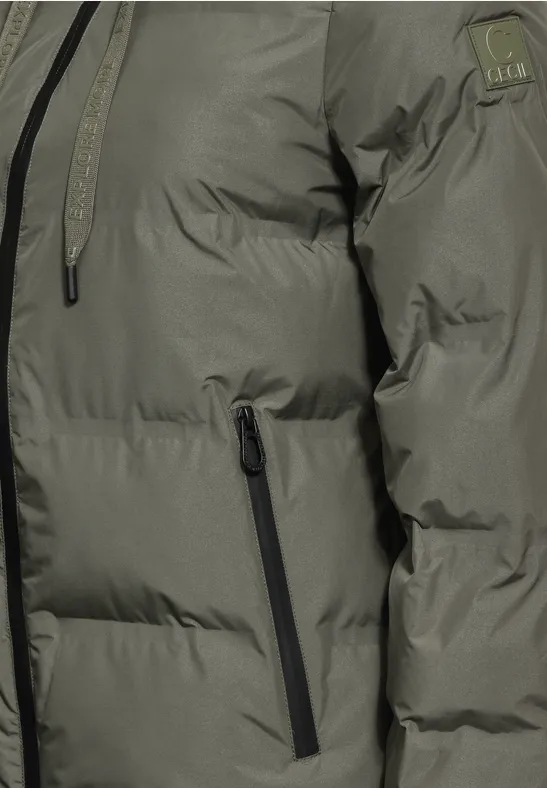 Gevoerd jack golden khaki
