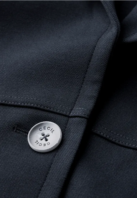 Jas met afneembare capuchon dark navy blue