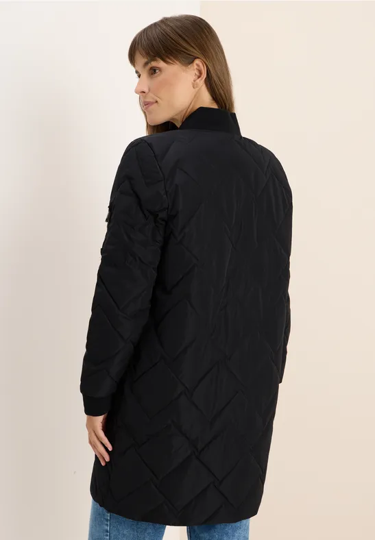 Langer Stepp-Blouson Black