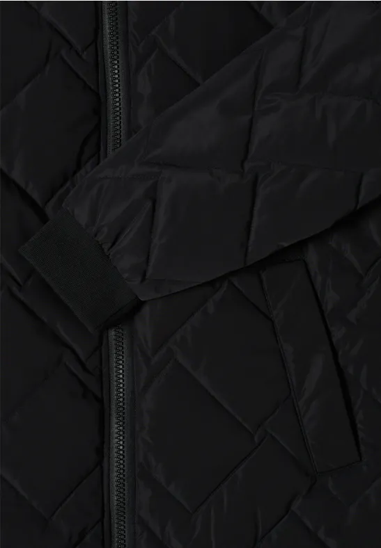 Langer Stepp-Blouson Black