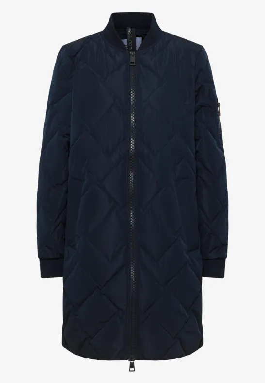 Langer Stepp-Blouson dark navy blue