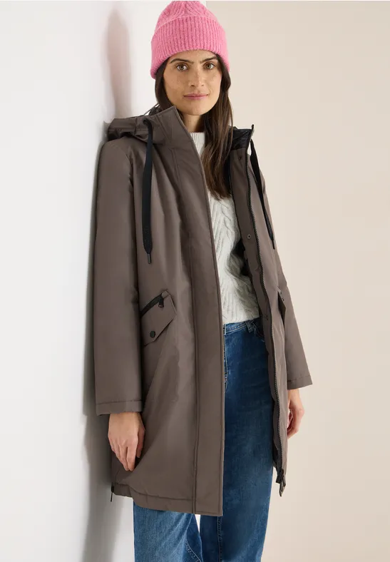 Parka sportive mushroom taupe