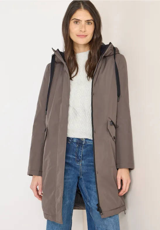 Parka sportive mushroom taupe