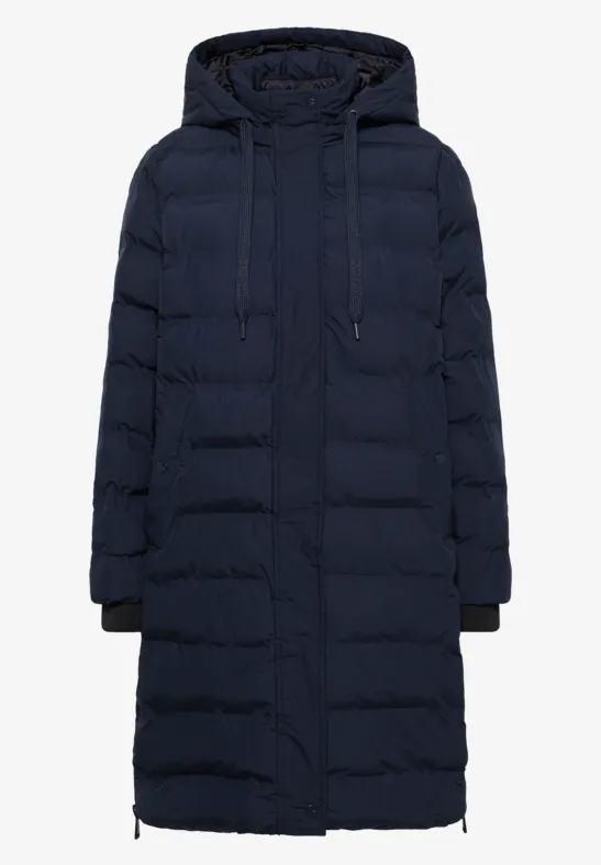 Mantel mit verklebten Nähten dark navy blue