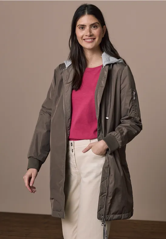 Lange blouson mocha taupe
