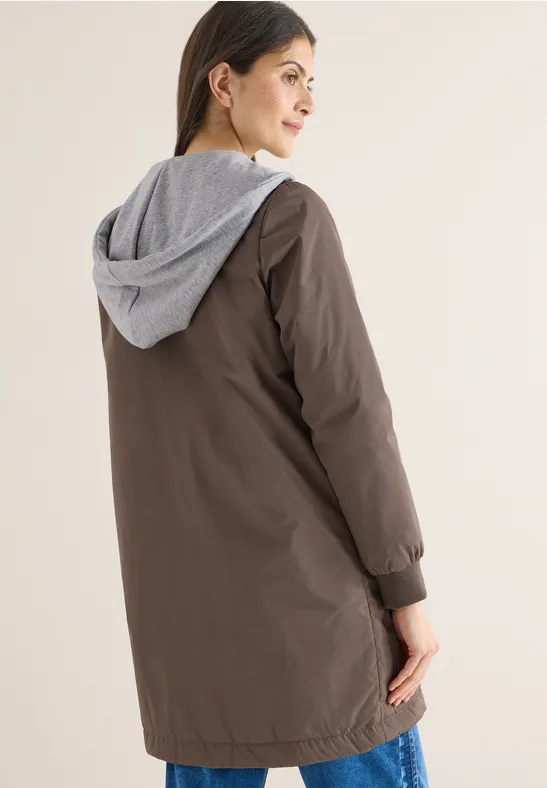 Lange blouson mocha taupe