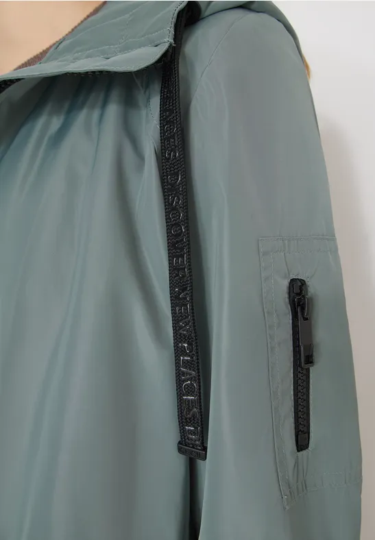 Lange jas kelp green