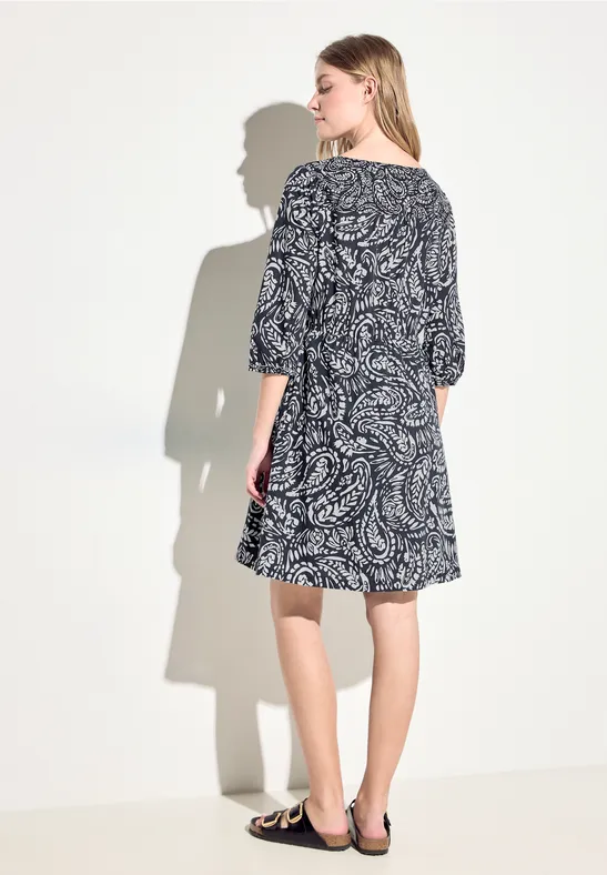 Robe tunique avec imprimé Black