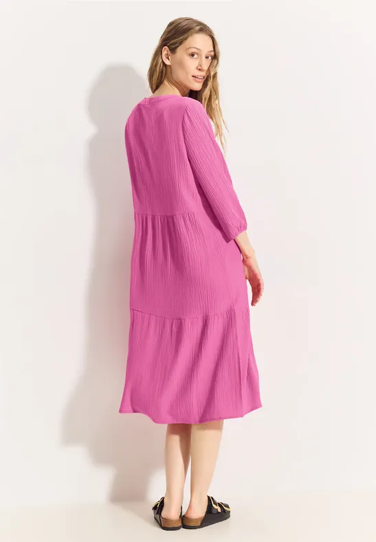 Chemisier à nœud en crêpe bloomy pink