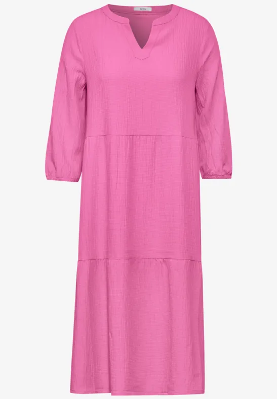 Chemisier à nœud en crêpe bloomy pink