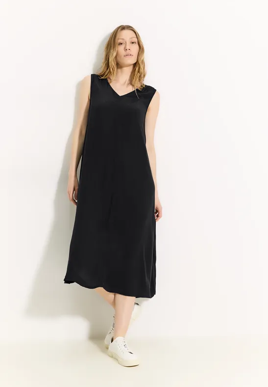 Sommer-Kleid mit Struktur Black
