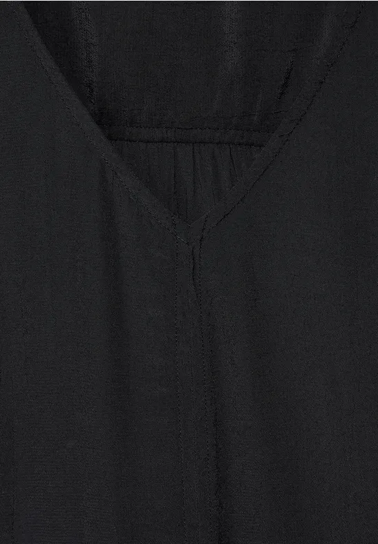 Sommer-Kleid mit Struktur Black